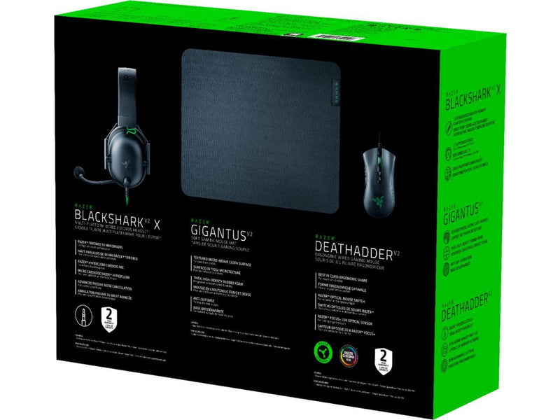 Razer Battle Bundle Gamer Kit Mouse/Headset/Mousepad RZ85-03240100-B3U1 - Black Like New