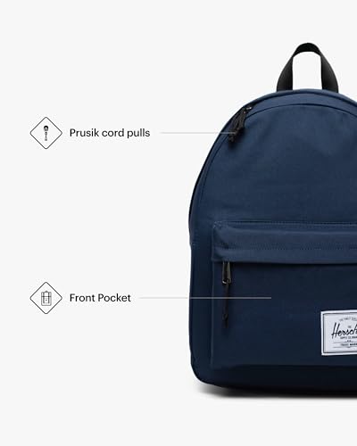 HERSCHEL SUPPLY CO CLASSIC BACKPACK ONE SIZE 11377-00007-NAVY - Like New