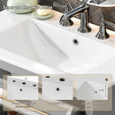 WTWEGMDGE 30" Bathroom Vanity with Sink,Adjustable Shelves,Reversible Drawers. - Like New