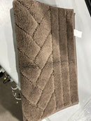 GENERIC 24" BY 58" LARGE BATHROOM OR KITCHEN RUG RUNNER MAT - LATTE BROWN - Like New