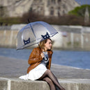 SMARTBULLE Long Transparent Umbrella - Birdcage shape B018IUSH5I - CAT Pattern - Brand New
