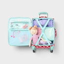 CAT & JACK KIDS' SOFTSIDE CARRY ON SPINNER SUITCASE - PINK CHECKERED - Like New