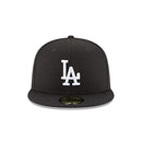 NEW ERA MLB UNISEX-ADULT LOS ANGELES DODGERS MEN 7 1/8 WOMEN 7 1/8 BLACK/WHITE - Like New