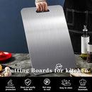 UFJEG TITANIUM CUTTING BOARD, 3 PCS DOUBLE-SIDED CHOPPING BOARD - SILVER - Like New