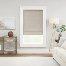ECLIPSE Drew Noise Reducing Blackout Cordless Lined Window Roman Shade - Linen - Brand New