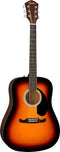Fender DE FA-125 Dreadnought Acoustic Guitar Pack 3-Color Sunburst - BROWN - Like New