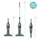 IONVAC ZIPVAC CORDED STICK VACUUM, MULTI-SURFACE 3-IN-1 - BLACK/LBLUE - Like New