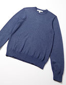 MAE35002FL18 AMAZON ESSENTIALS MEN CABLE KNIT LONG-SLEEVE - MEN M BLUE HEATHER - Brand New