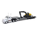 New-Ray 1:43 scale Kenworth W900 Lowboy Trailer Construction Excavator -‎ Black - Brand New