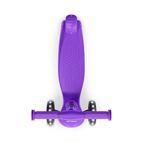 Jetson Lumi 3 Wheel Light-Up Kick Scooter for Girls or Boys Max Grip - Purple - Like New
