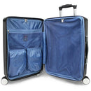 World Traveler Dejuno Monarch 20" Carry-On Spinner Luggage, TSA Lock - Black - Brand New