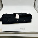 THANKS WOMEN'S CORDUROY PEPLUM SHIRTS BUTTON DOWN - SIZE: M - BLACK - Brand New