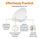 Amazon Basics Oval Nonelectrical Bidet Seat Self-cleaning Elongated - WHITE - Like New