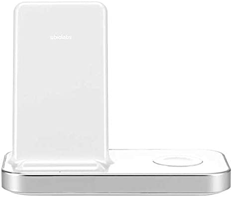 Ubiolabs Wireless Charging Dock For iPhone and Apple Watch WCB116 - White - Like New