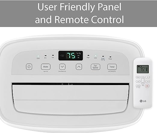 LG Portable Air Conditioner 300 Sq.Ft. 115V No Foam Included LP0721WSR - WHITE - Like New