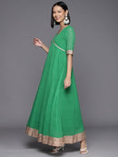 VARANGA STYLISH ETHNIC KURTA TRENDY PRINTED STRAP DESIGN SIZE: WOMEN 2XL - GREEN - Brand New