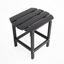 N&V HDPE Side Table, Adirondack Outdoor, Poly Lumber End, B09Q53RGP8, Black - Brand New