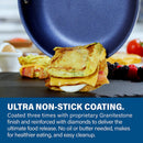 GRANITESTONE NONSTICK POTS AND PANS 17 PIECE KITCHEN COOKWARE SET 8306, BLUE - Like New