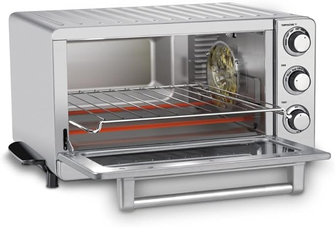 Cuisinart TOB-60N Toaster Oven Broiler with Convection - Stainless Steel SILVER Like New