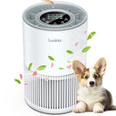LUNINO AIR PURIFIER UP TO 1200FT, H13 TRUE HEPA, FRAGRANCE FUNCTION Gray/White - Like New