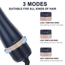 IG INGLAM Hair Dryer Brush Set, 4 in 1, Negative Ion Hair Dryer & Styler Blue - Like New