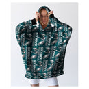 PEGASUS PHILADELPHIA EAGLES HOMEFIELD REPEAT LOGO WEARABLE HOODED BLANKET - Brand New