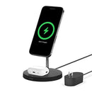 BELKIN MAGSAFE 2-IN-1 WIRELESS CHARGING FOR APPLE, BLACK - WIZ010-BLACK - Like New