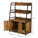 EASYCOM LARGE HIDDEN LITTER BOX FURNITURE WITH SHELF STORAGE DXMW01 - BROWN - Like New