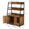 EASYCOM LARGE HIDDEN LITTER BOX FURNITURE WITH SHELF STORAGE DXMW01 - BROWN - Like New