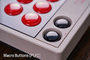 8bitdo Arcade Stick Switch/Windows Arcade Stick Support Wireless 80FE - Tan/Red - Like New