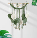HYOATREA Boho Wall Hanging Leaves Bohemian Tapestry Handmade Woven Wall Art - Brand New