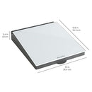 ECR4KIDS MESSAGESTOR DRY-ERASE GLASS BOARD MEMO STATION DESK - WHITE - Like New