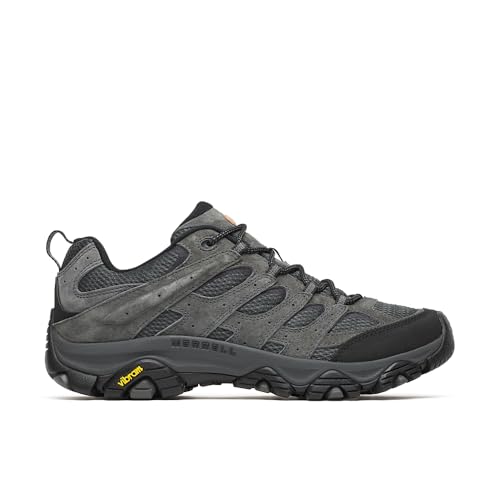 MERRELL MEN'S MOAB 3 HIKING SHOE, GRANITE V2, 11 WIDE - GRANITE - Like New