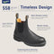 BLUNDSTONE CLASSIC CHELSEA BOOTS UNISEX SIZE: MEN 7.5 WOMEN 9.5 BLACK - Like New