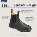 BLUNDSTONE CLASSIC CHELSEA BOOTS - UNISEX - SIZE M8.5/W10.5/L8 (BLACK) - Like New