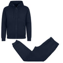 GALAXY BY HARVIC 2PIECE FLEECE-LINED FULL ZIP HOODIE & JOGGER SET MEN 2XL - NAVY - Brand New