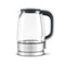 BREVILLE CRYSTAL CLEAR ELECTRIC KETTLE GLASS PROGRAMMABLE BKE595XL - SILVER - Like New