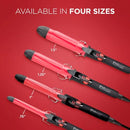 FHI HEAT PF7009 PLATFORM TOURMALINE CERAMIC CURLING IRON 1" - BLACK/RED - Like New