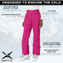 Arctix Women's Insulated Snow Pants 31" Inseam Orchid Fuchsia Women's Large - Brand New