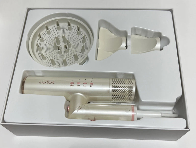 MAXFOXE TRAVEL BLOW DRYER FOLDABLE IONIC SMALL 9 MODES HAIRDRYER - WHITE - Like New