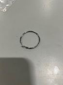 GENERIC SILVER HOOP EARING - SILVER - Like New