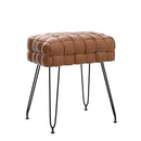 LUE BONA Leather Vanity Stool Whisky Brown - Like New
