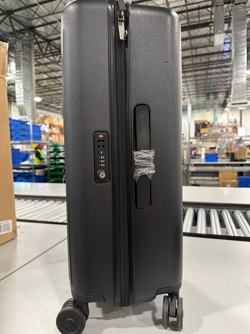 NINETYGO MEDIUM CHECKED LUGGAGE 24 INCH - BLACK - Brand New