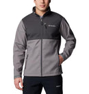 WM6044-024 COLUMBIA MEN'S ASCENDER SOFTSHELL JACKET CITY-GRAY SHARK SIZE S - Like New