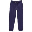 GALAXY BY HARVIC BOY'S SLIM-FIT FLEECE JOGGER SWEATPANTS - SIZE: MEN L - NAVY - Brand New