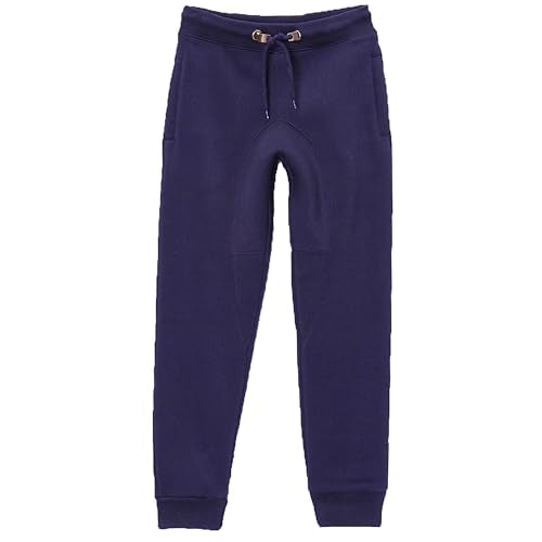 GALAXY BY HARVIC BOY'S SLIM-FIT FLEECE JOGGER SWEATPANTS - SIZE: MEN L - NAVY - Brand New