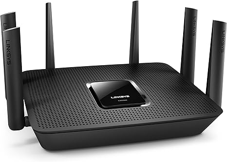 Linksys WiFi 5 Router Tri-Band 3,500 Sq. ft Coverage 25+ Devices EA9300 - Black Like New