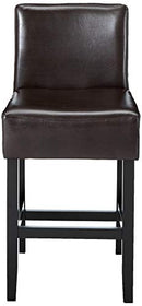 Best Selling Lopez Leather Counter Stool, Brown, Set of 2 - Like New