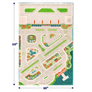 IVI Mini City 59" L x 39" W Educational Toddler Car Play Mat Rug - Brand New