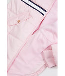 Tommy Hilfiger Girl's Longline Puffer Jacket w/Sequin Patch Rose Shadow X-Large - Brand New